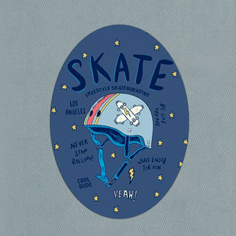 Nažehlovacia záplata Skate Yeah