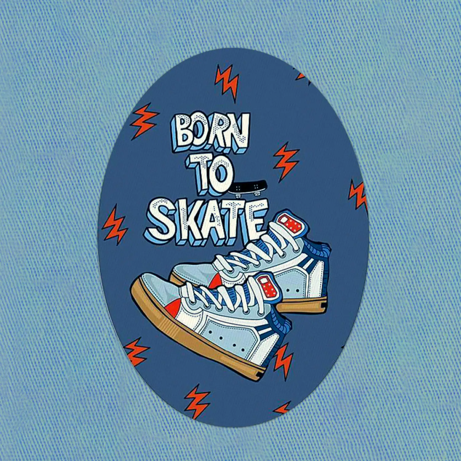 Nažehľovacia záplata Born to Skate Nažehľovacia záplata Born to Skate