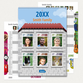 Photo planner Calendar A4 (12 months)  2026