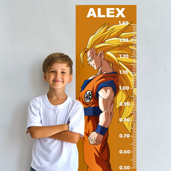 Personalized Dragon Ball Growth Chart