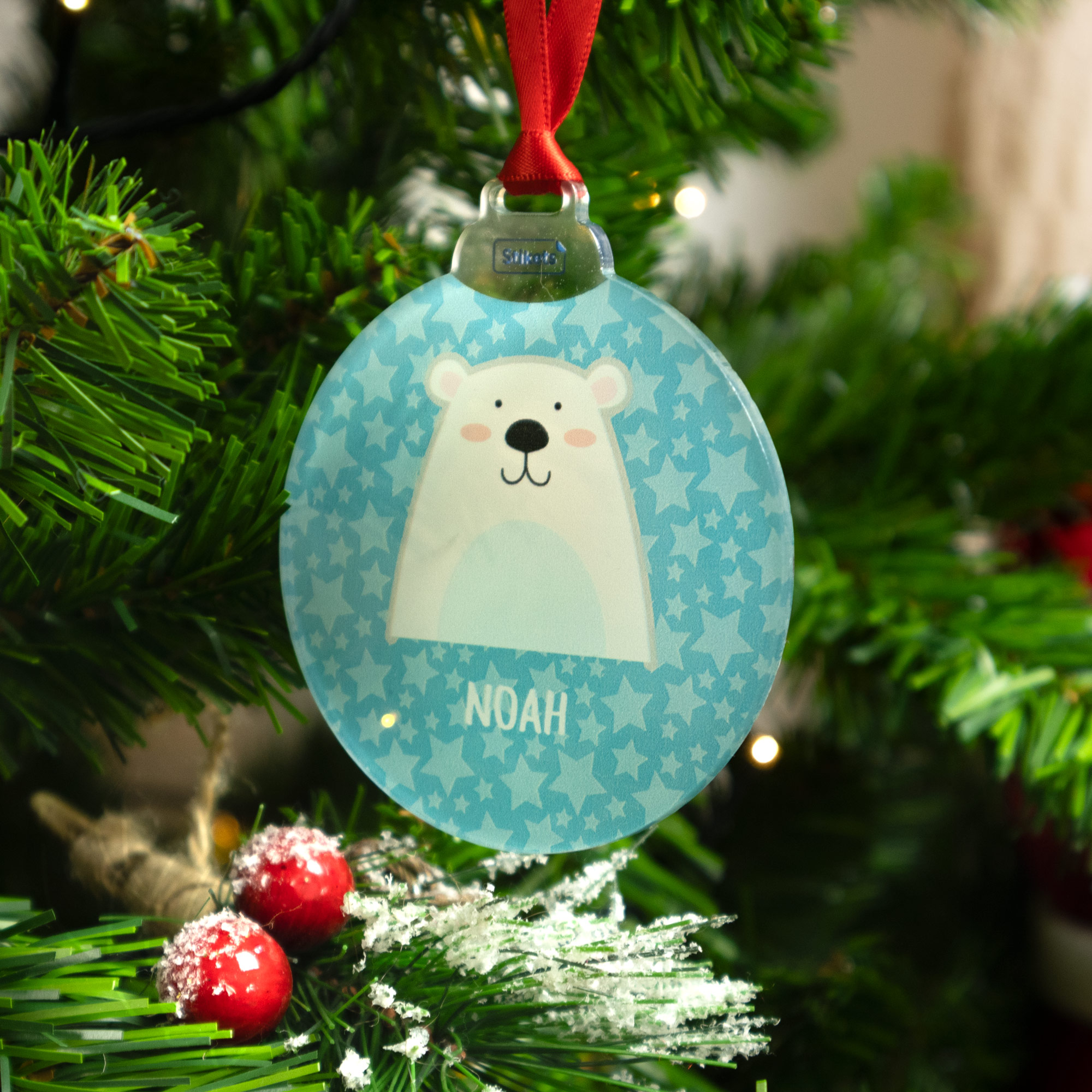Personalised Christmas Baubles with Icon