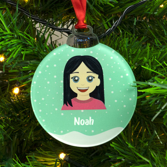 Personalised Christmas Baubles with Icon