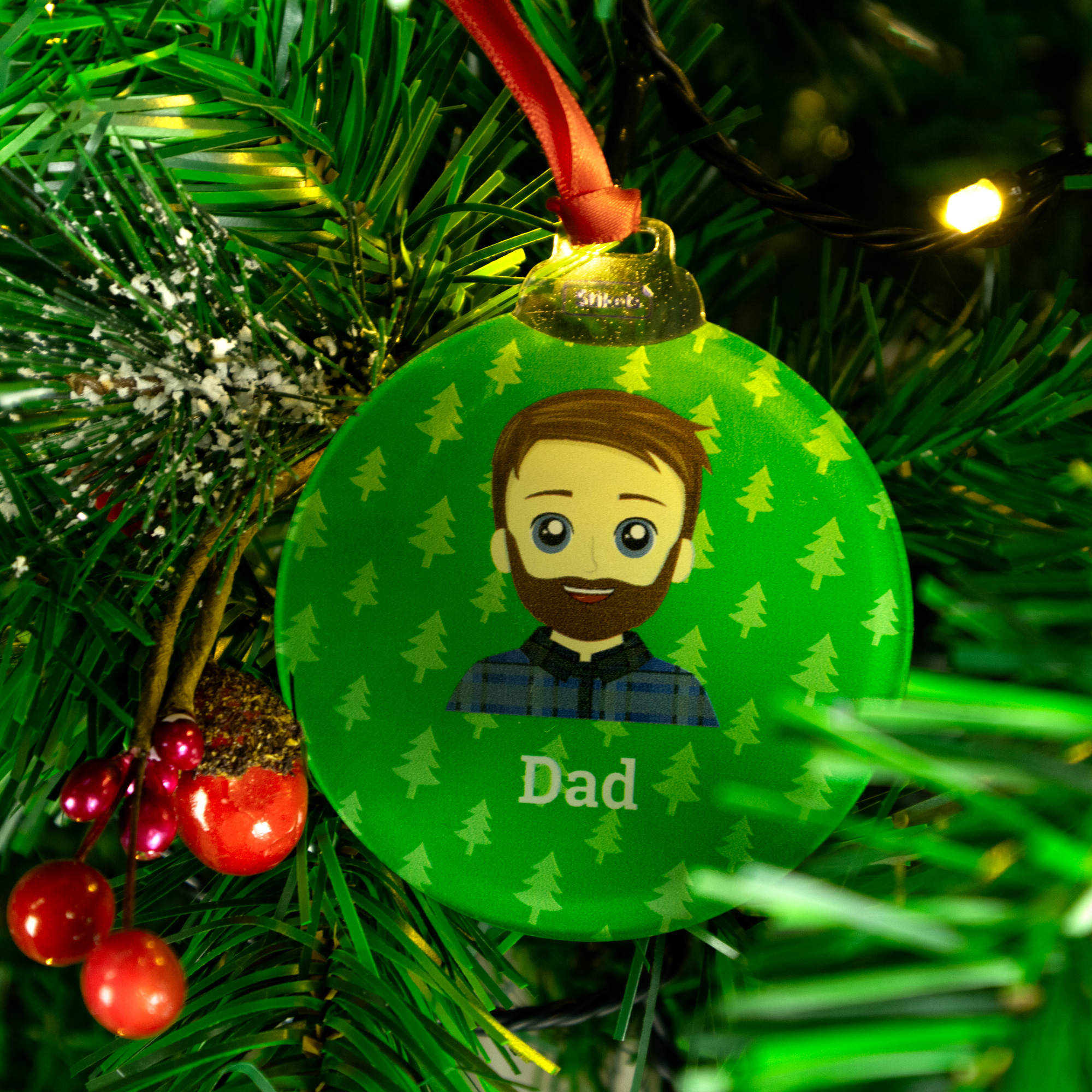 Personalised Christmas Baubles with Icon
