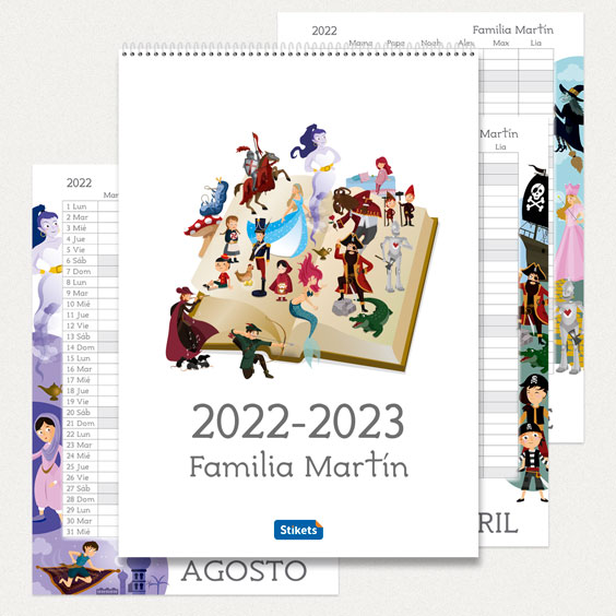 Calendario planificador familiar (17 meses)