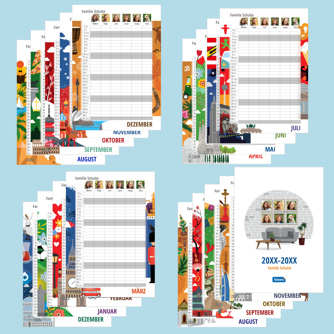 Photo planner Calendar (17 months) 