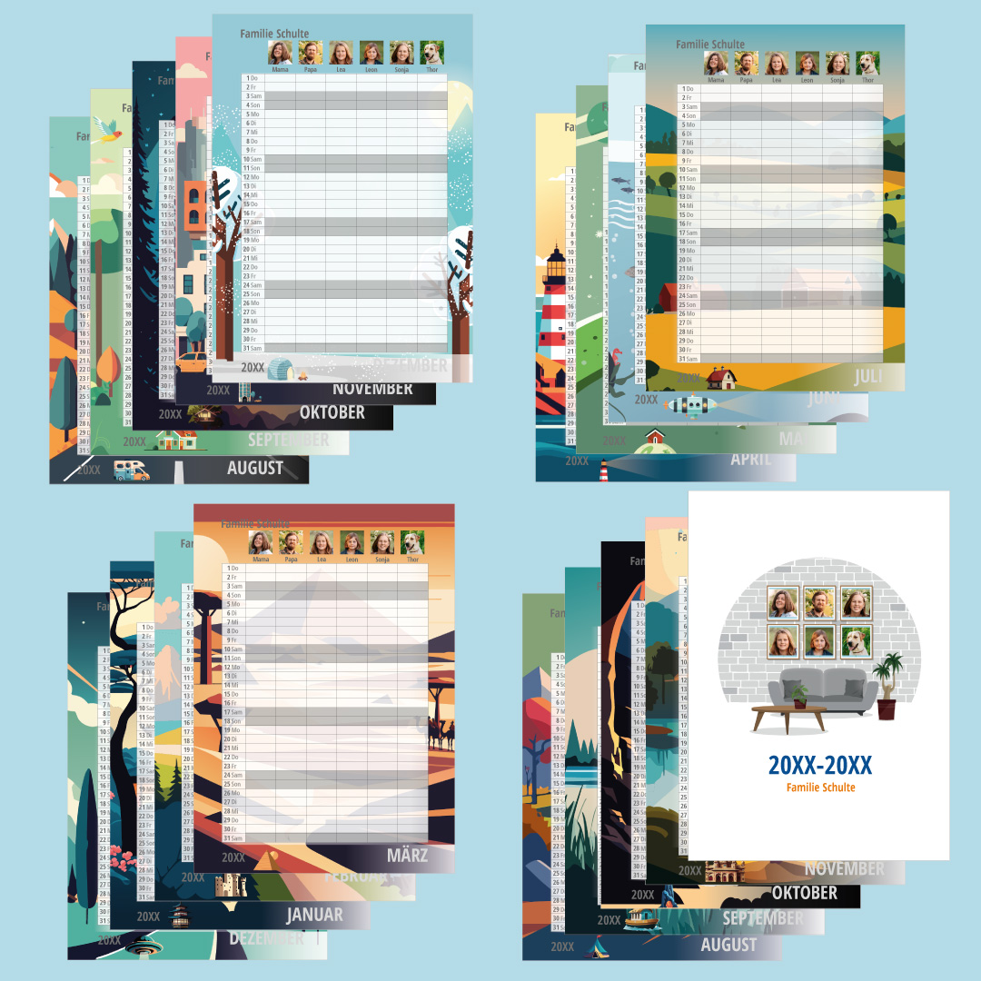 Photo planner Calendar (17 months) 