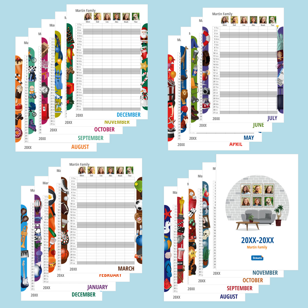 Photo planner Calendar (17 months) 