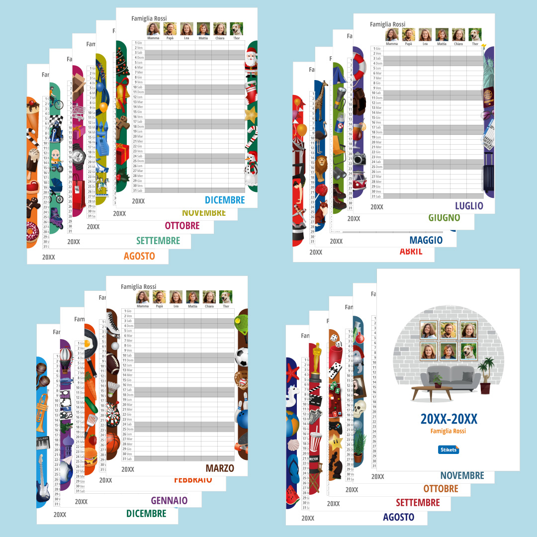 Calendario planner con foto (17 mesi)