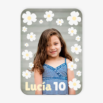 Portafoto personalizado en madera 17 x 12 cm para cumpleaños