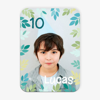 Portafoto personalizado en madera 17 x 12 cm para cumpleaños