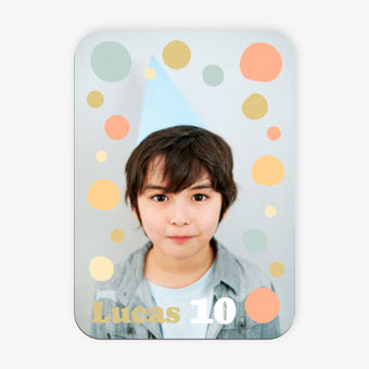 Portafoto personalizado en madera 17 x 12 cm para cumpleaños