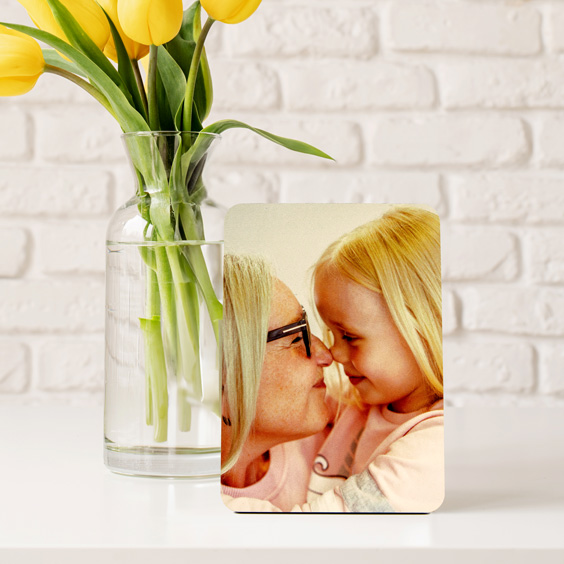 Custom Wood Tabletop Photo Panel