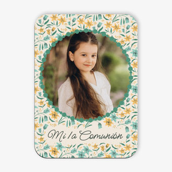 Portafoto personalizado en madera 17 x 12 cm para comuniones