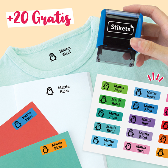 20FREE Stickers With Your Rectangular Stamp