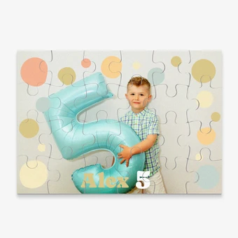 Puzzle para cumpleaños en cartón 24 piezas
