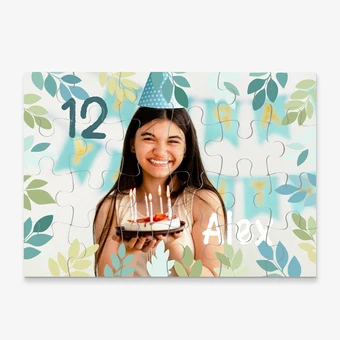 Puzzle para cumpleaños en cartón 24 piezas