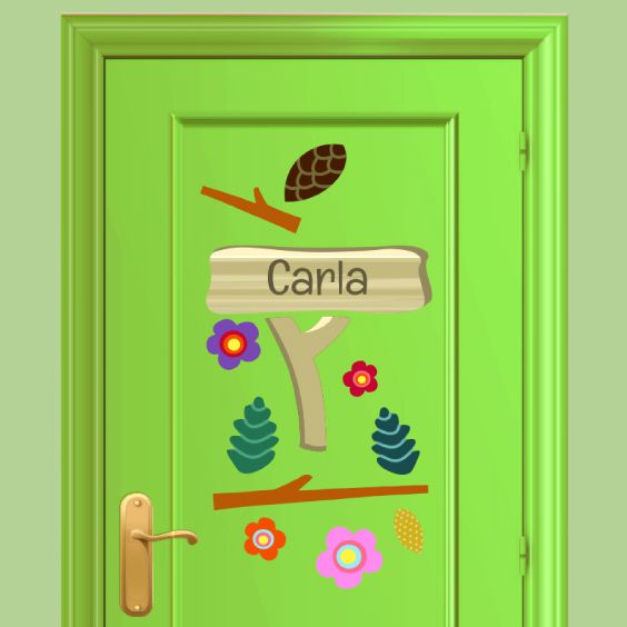 Vinilo del bosque con nombre - Stikets