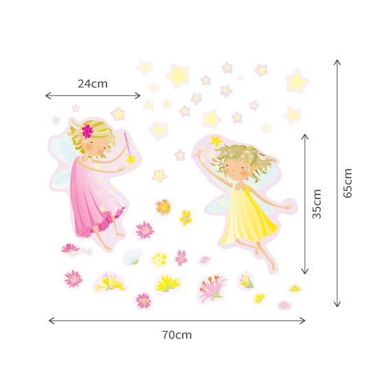 Fairies and Stars Wall Decals