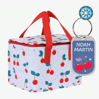 Torba termiczna na posiłki Cherries A Little Lovely Company personalizowana