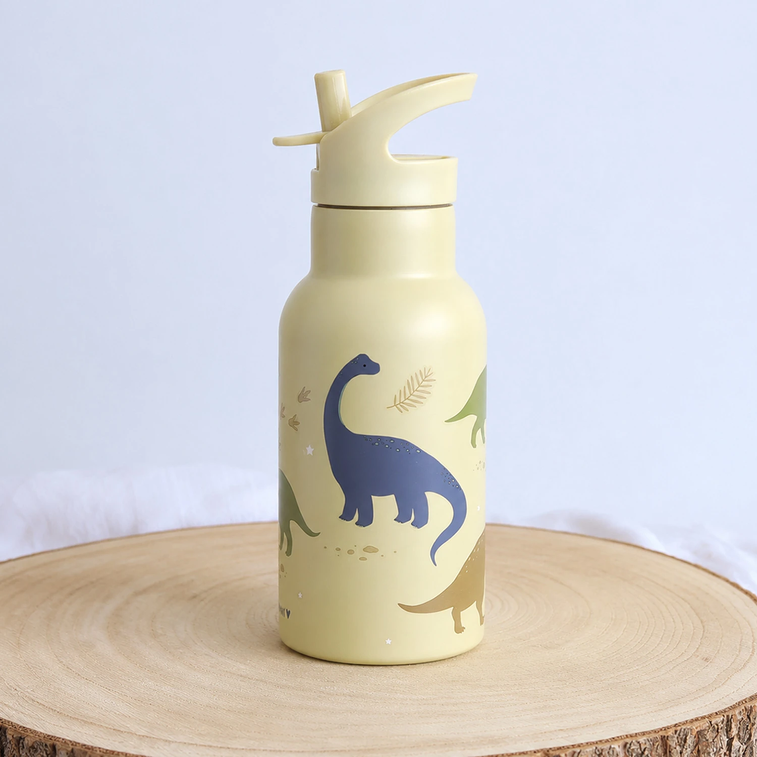 Gourde isotherme en acier inoxydable Dinosaures A Little Lovely Company personnalisée pour enfants