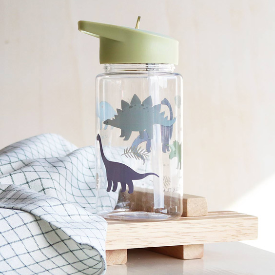 Botella personalizable para niños Dinosaurios de A Little Lovely Company