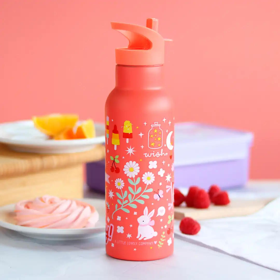 Personalisierbare Edelstahlflasche „Fun“ von A Little Lovely Company