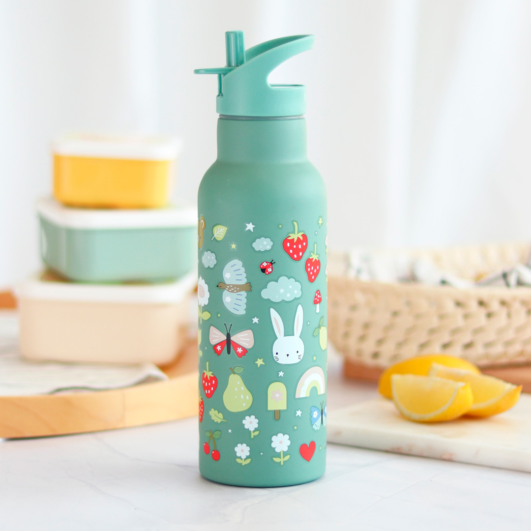 Personalisierbare Edelstahlflasche „Joy“ von A Little Lovely Company