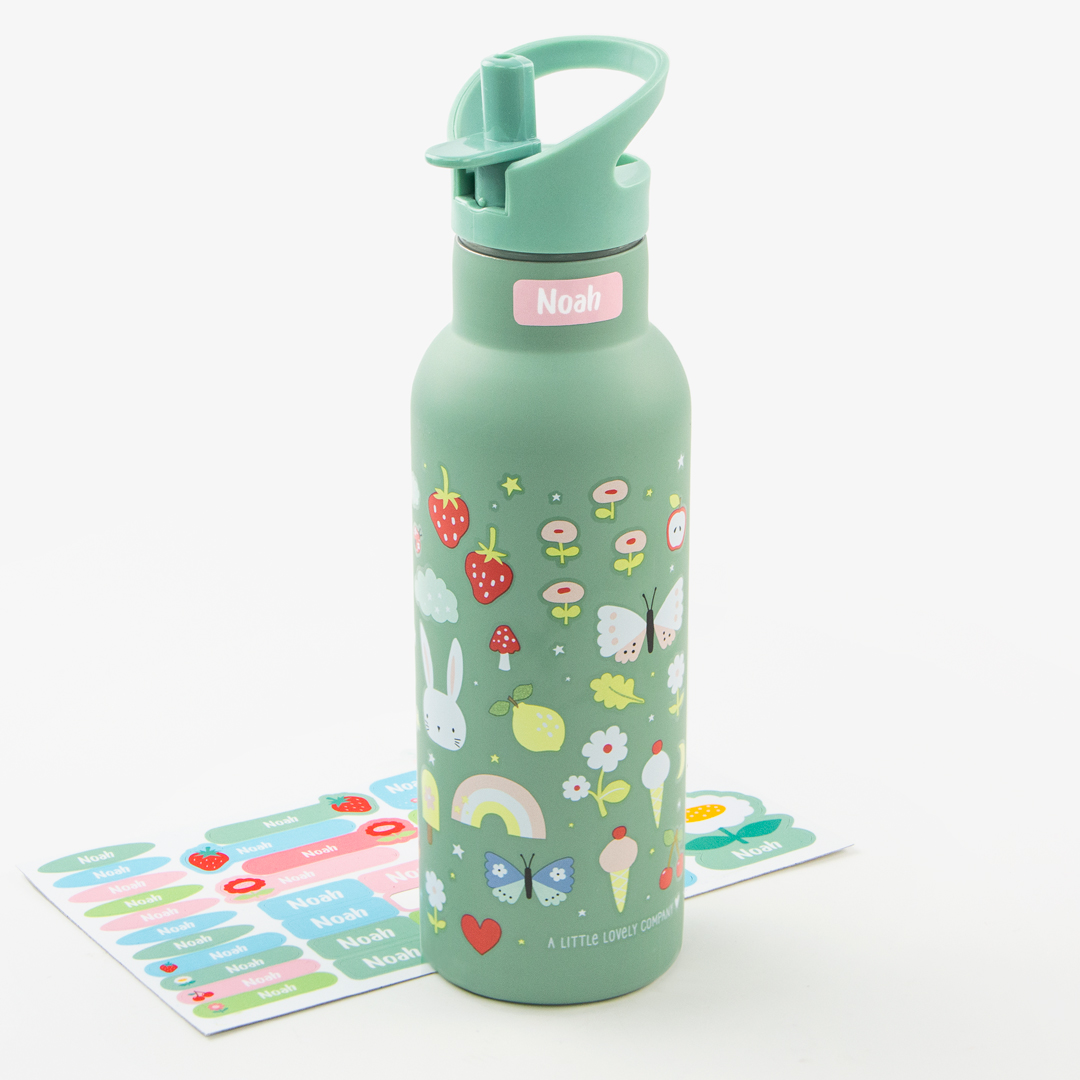 Personalisierbare Edelstahlflasche „Joy“ von A Little Lovely Company