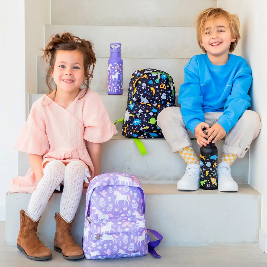 Mini rucsac Galaxie de la A Little Lovely Company personalizabila