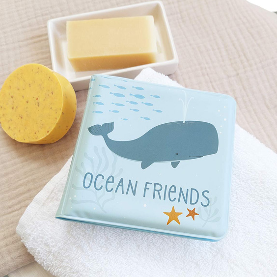 A Little Lovely Company Libro de Bagno Ocean Friends