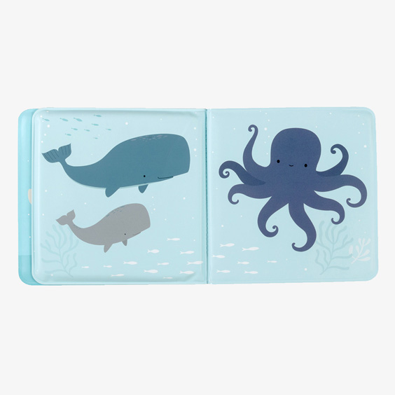 Libro de baño de animales del oceano de A Little Lovely Company