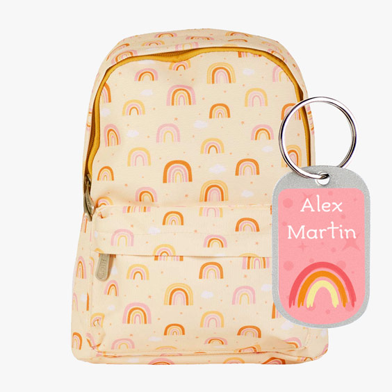 Mini mochila Arco-íris A Little Lovely Company