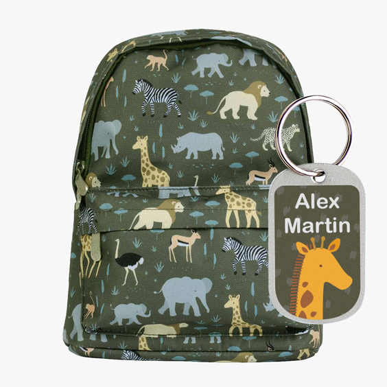 Jungle Animals Mini Backpack from A Little Lovely Company
