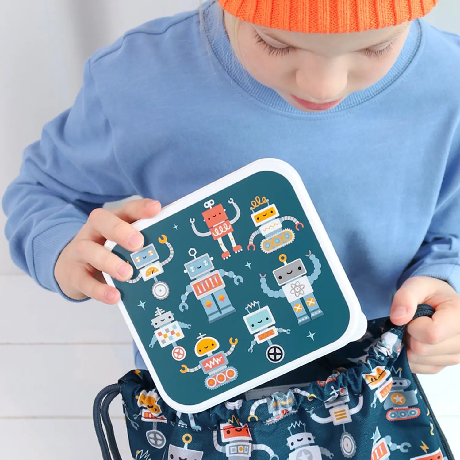 A Little Lovely Company Snack Box Set Robots A Little Lovely Company Snack Box Set Robots