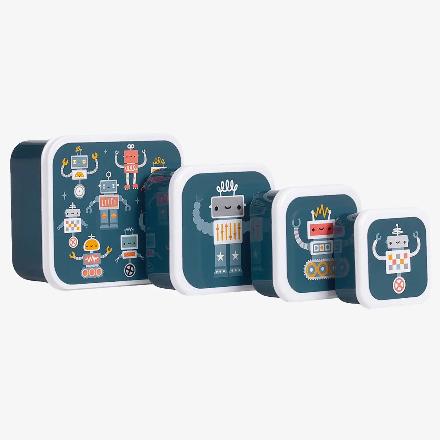 A Little Lovely Company Snack Box Set Robots A Little Lovely Company Snack Box Set Robots