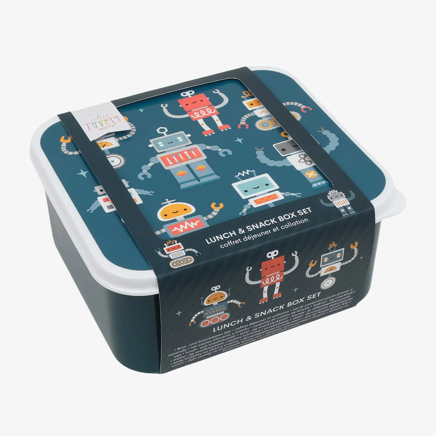 A Little Lovely Company Snack Box Set Robots A Little Lovely Company Snack Box Set Robots