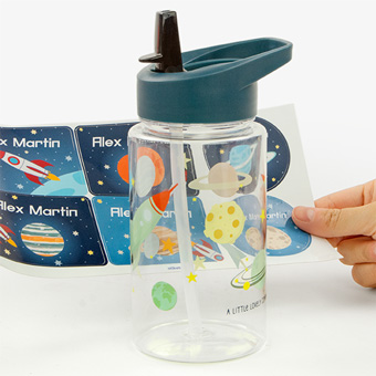 Personalised Space Bottle for Kids by A Little Lovely Company