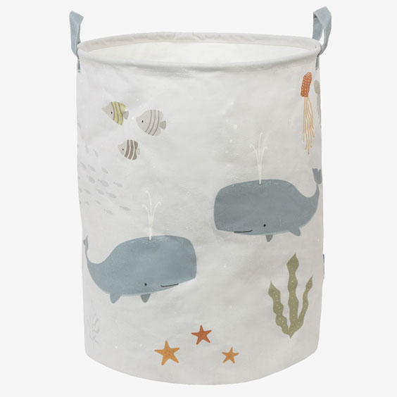 A Little Lovely Company Ocean Storage and Laundry Basket