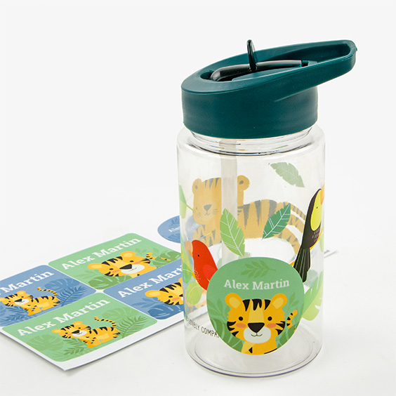 Garrafa Tigre da A Little Lovely Company personalizável para crianças 