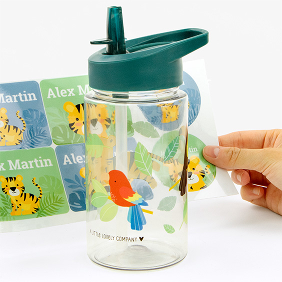 Personalizable Tiger Bottle for Kids by A Little Lovely Company