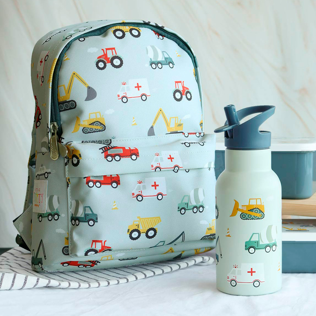 Borraccia in acciaio inox Veicoli A Little Lovely Company personalizzabile per bambini