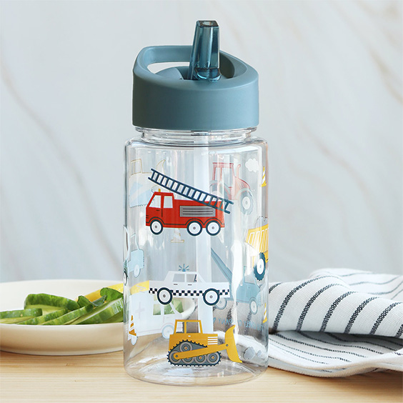 Personalisierbare Fahrzeuge-Flasche für Kinder - A Little Lovely Company