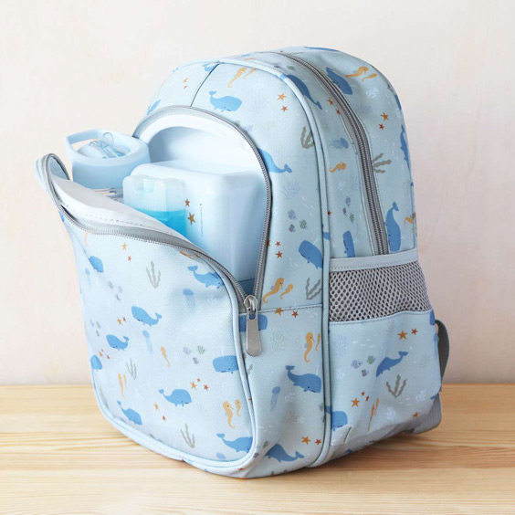 Whale Backpack from A Little Lovely Company