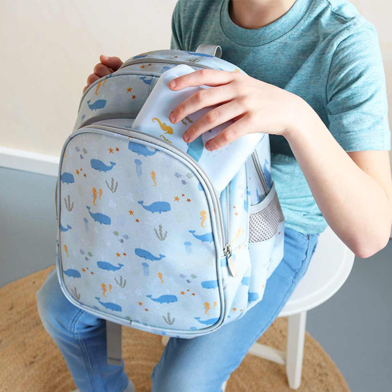 Whale Backpack from A Little Lovely Company