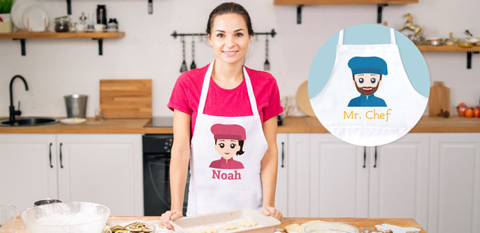 Personalised Kitchen Apron for Adults