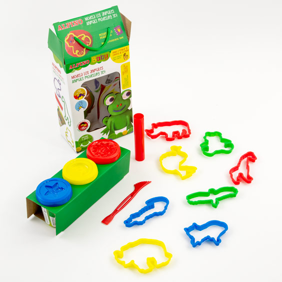 Kit di pasta modellabile per bambini, stampi e strumenti Alpino Baby