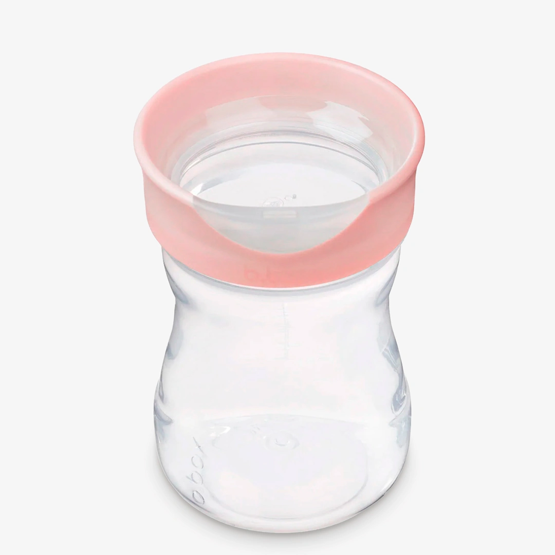 Personalised pink B.BOX 3-in-1 children’s cup and tumbler set