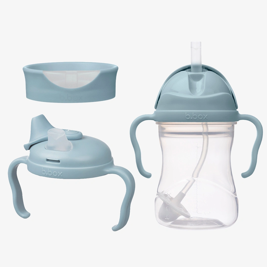 Tazza e bicchiere 3 in 1 per bambini B.BOX azzurro personalizzata