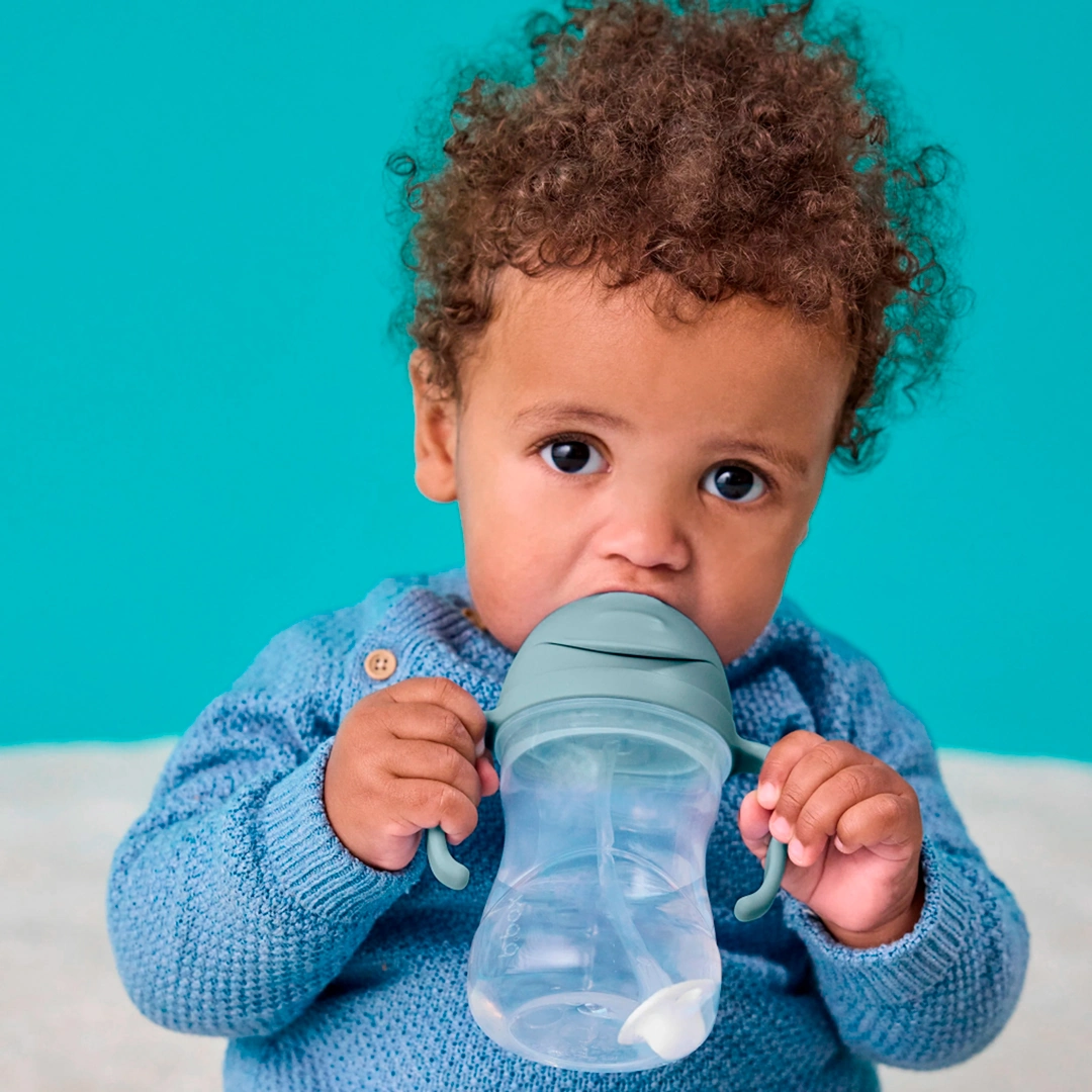 Tazza e bicchiere 3 in 1 per bambini B.BOX azzurro personalizzata