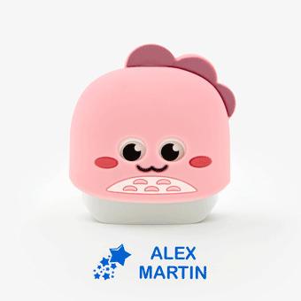 Segell personalitzat infantil dino per marcar roba i objectes